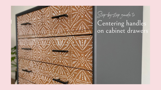 How to install drawer handles on cabinetry