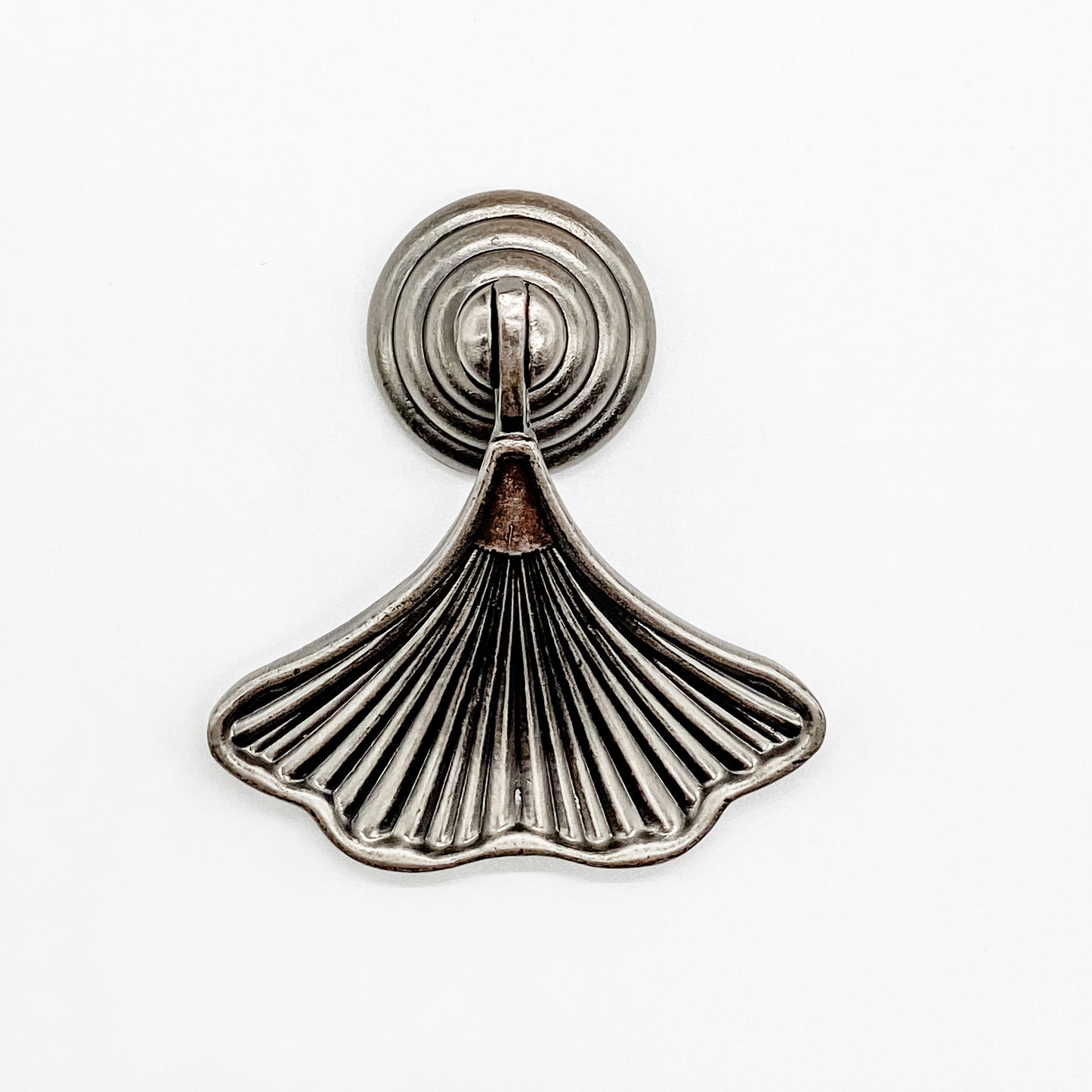 Antique Nickel Gingko leaf drop handle