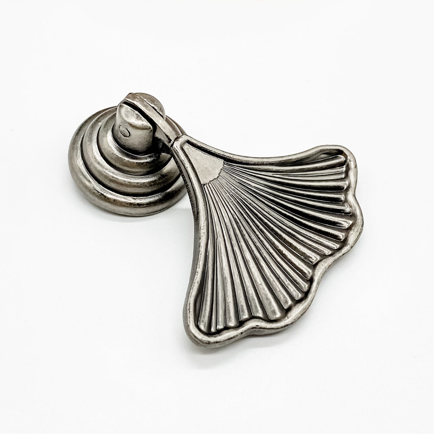 Antique Nickel Gingko leaf drop handle