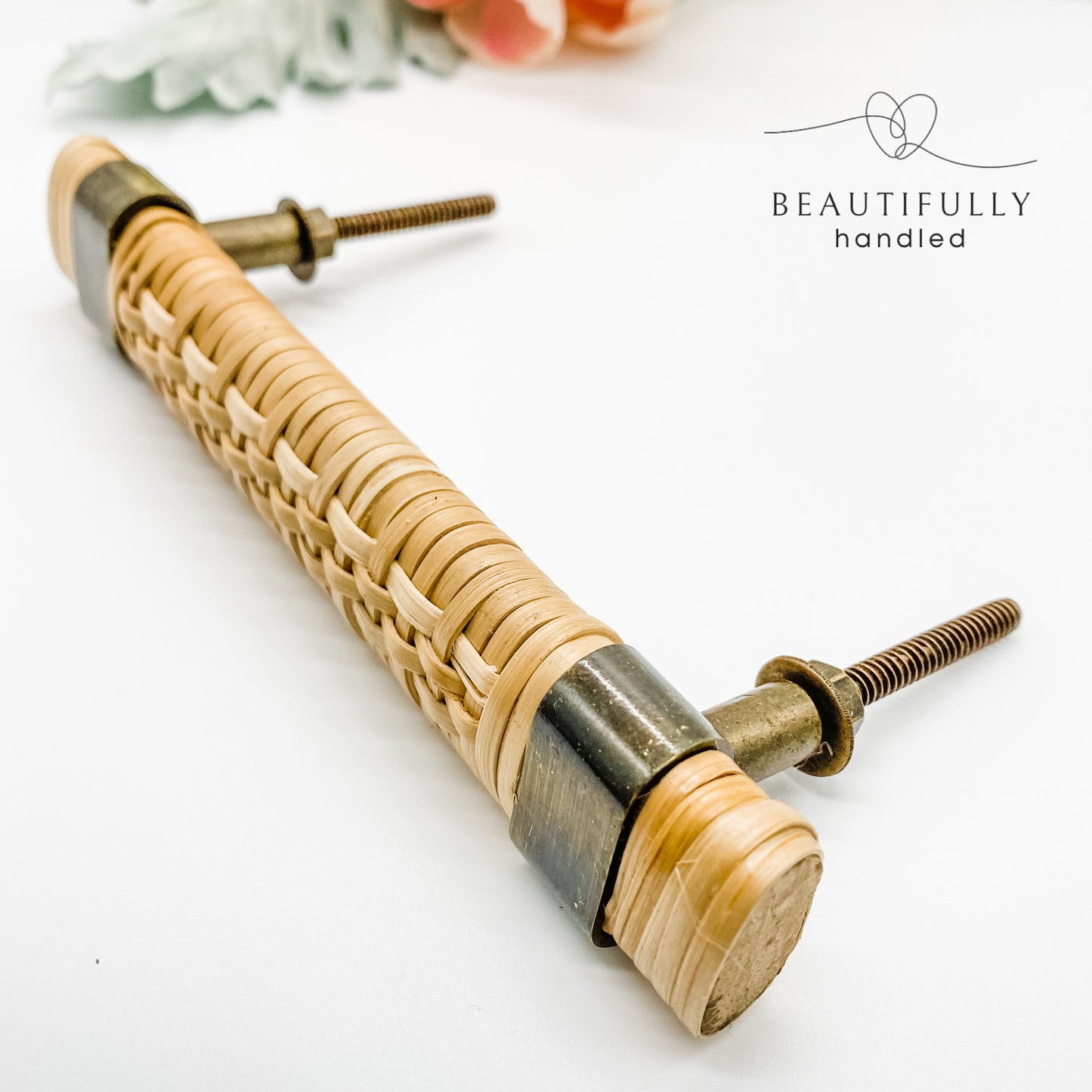 Large Rattan Cabinet Drawer handle