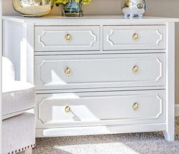 Modern ring pull drawer handle
