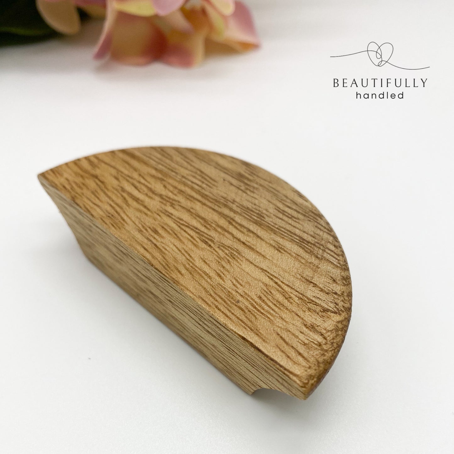 Half moon timber handles