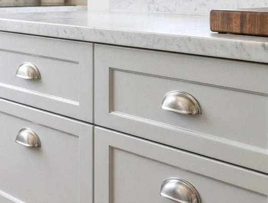 How to install drawer handles on cabinetry