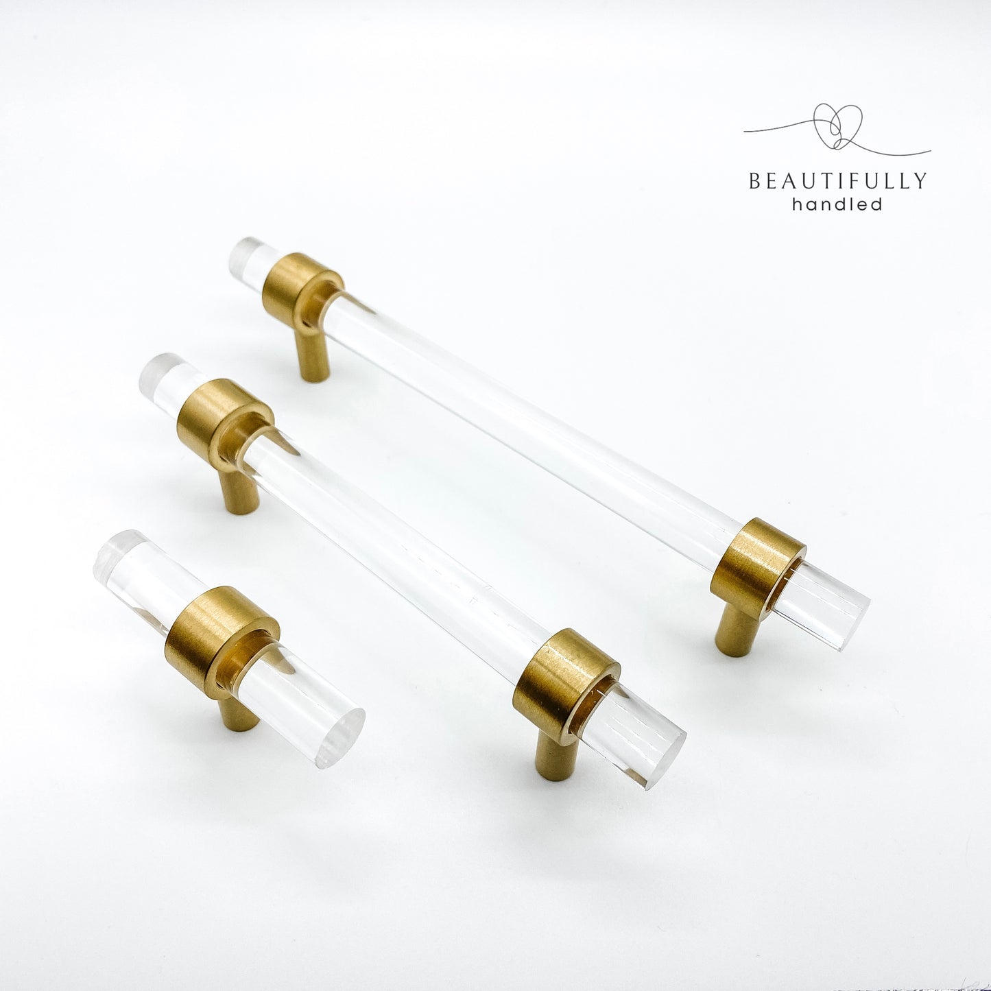clear acrylic drawer handles in 3 sizes t-bar 96mm and 128mm 